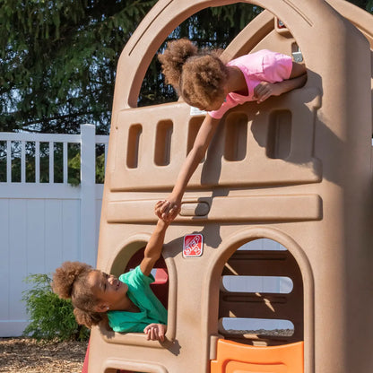 Naturally Playful Playhouse Climber and Swing Extension