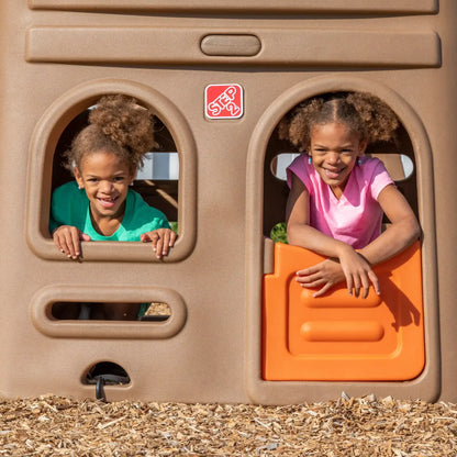 Naturally Playful Playhouse Climber and Swing Extension