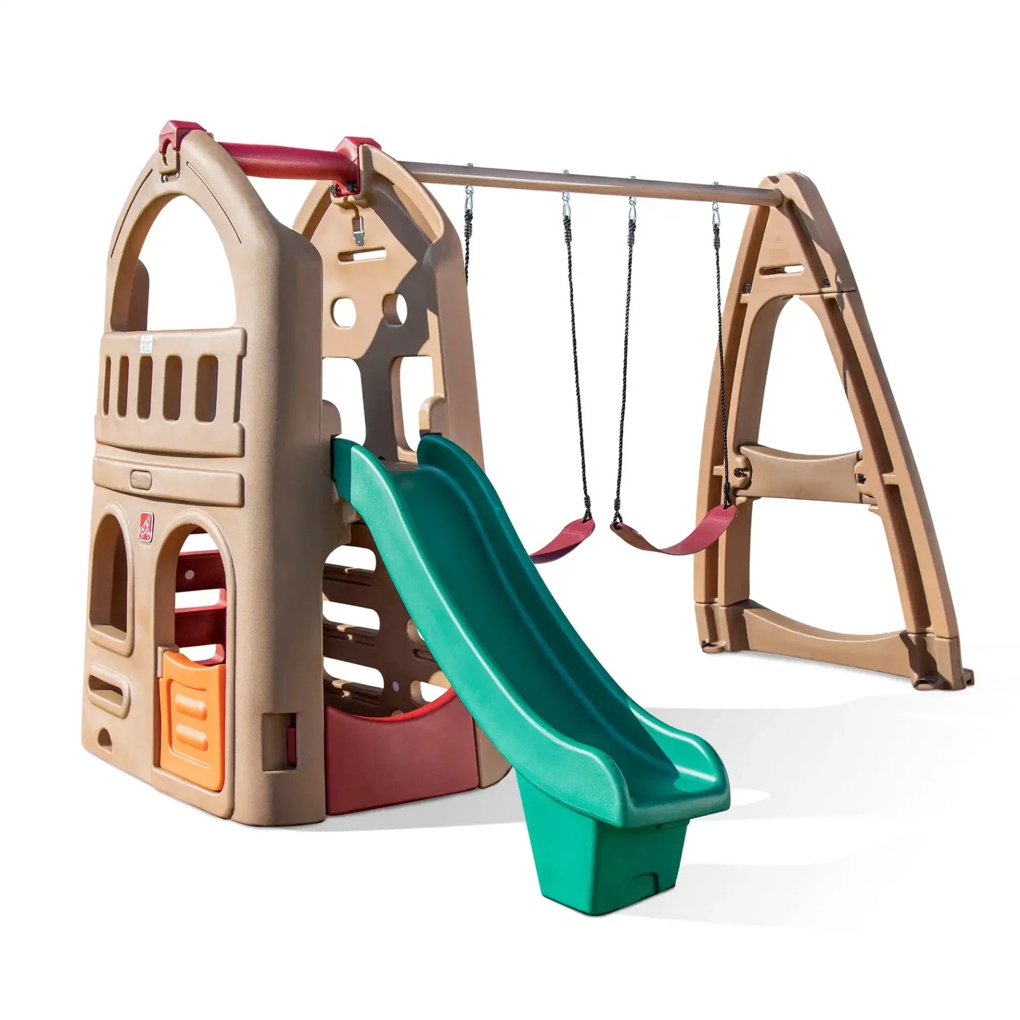 Naturally Playful Playhouse Climber and Swing Extension