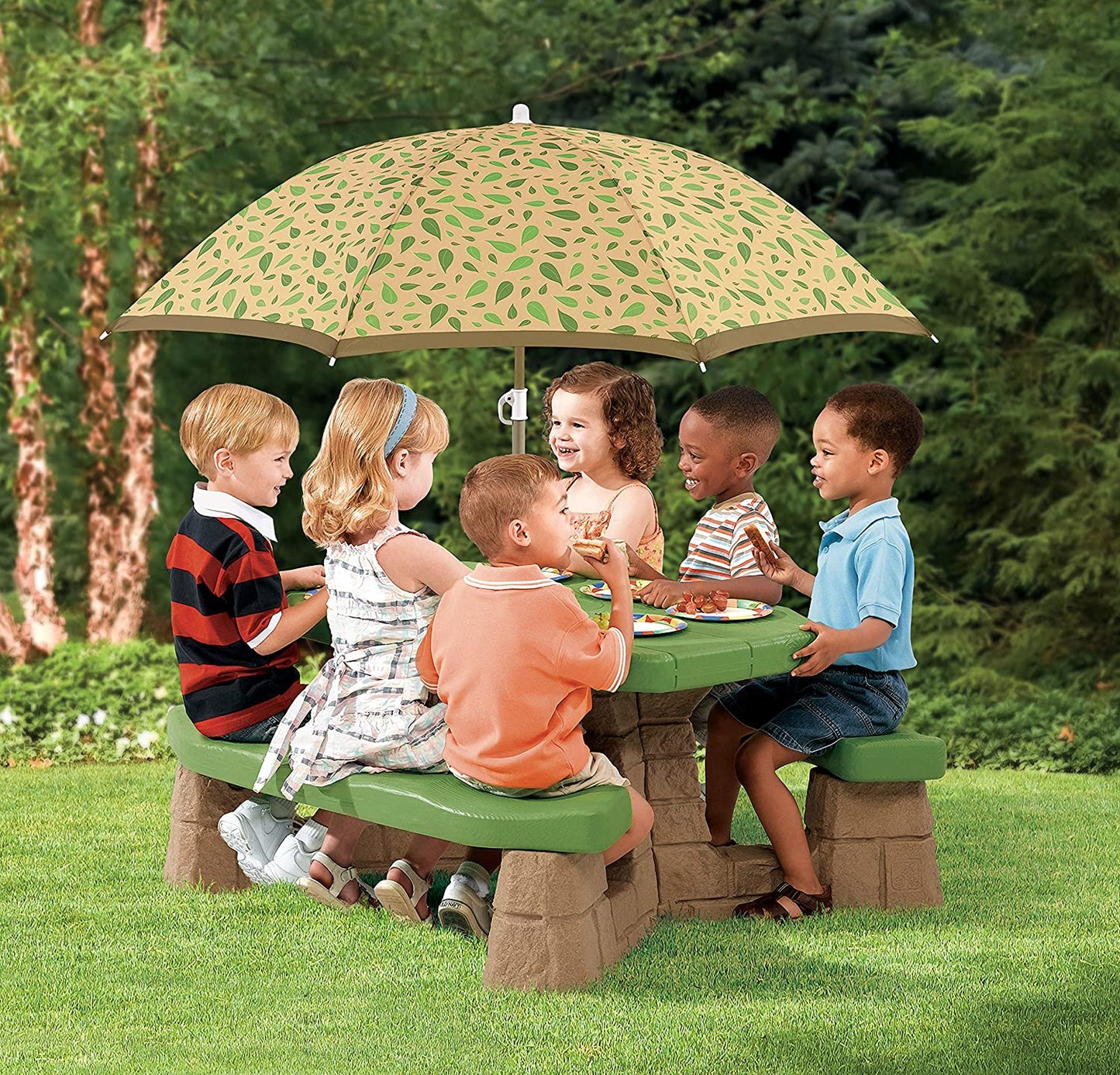 Naturally Playful™ Picnic Table with Umbrella™
