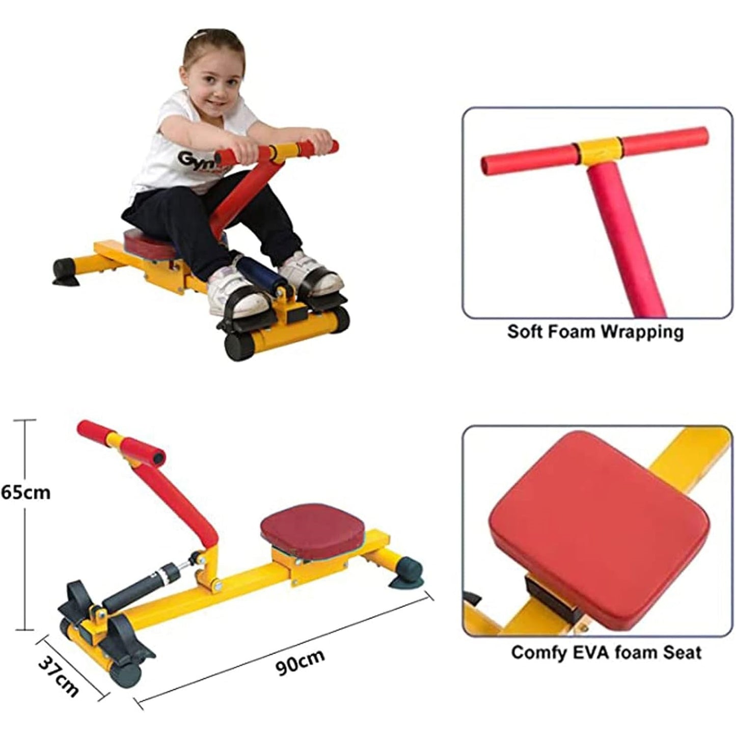 Kids Rowing Machine for Waist and Back