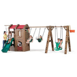 Naturally Playful Adventure Lodge Play Center with Glider