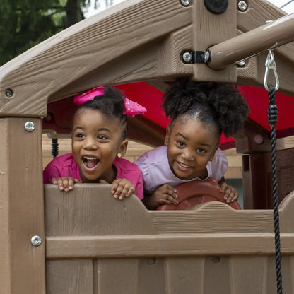 Naturally Playful Adventure Lodge Play Center with Glider