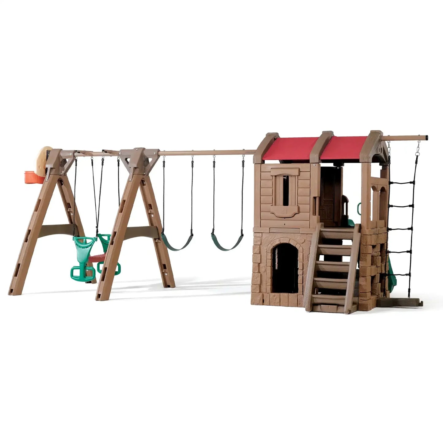 Naturally Playful Adventure Lodge Play Center with Glider