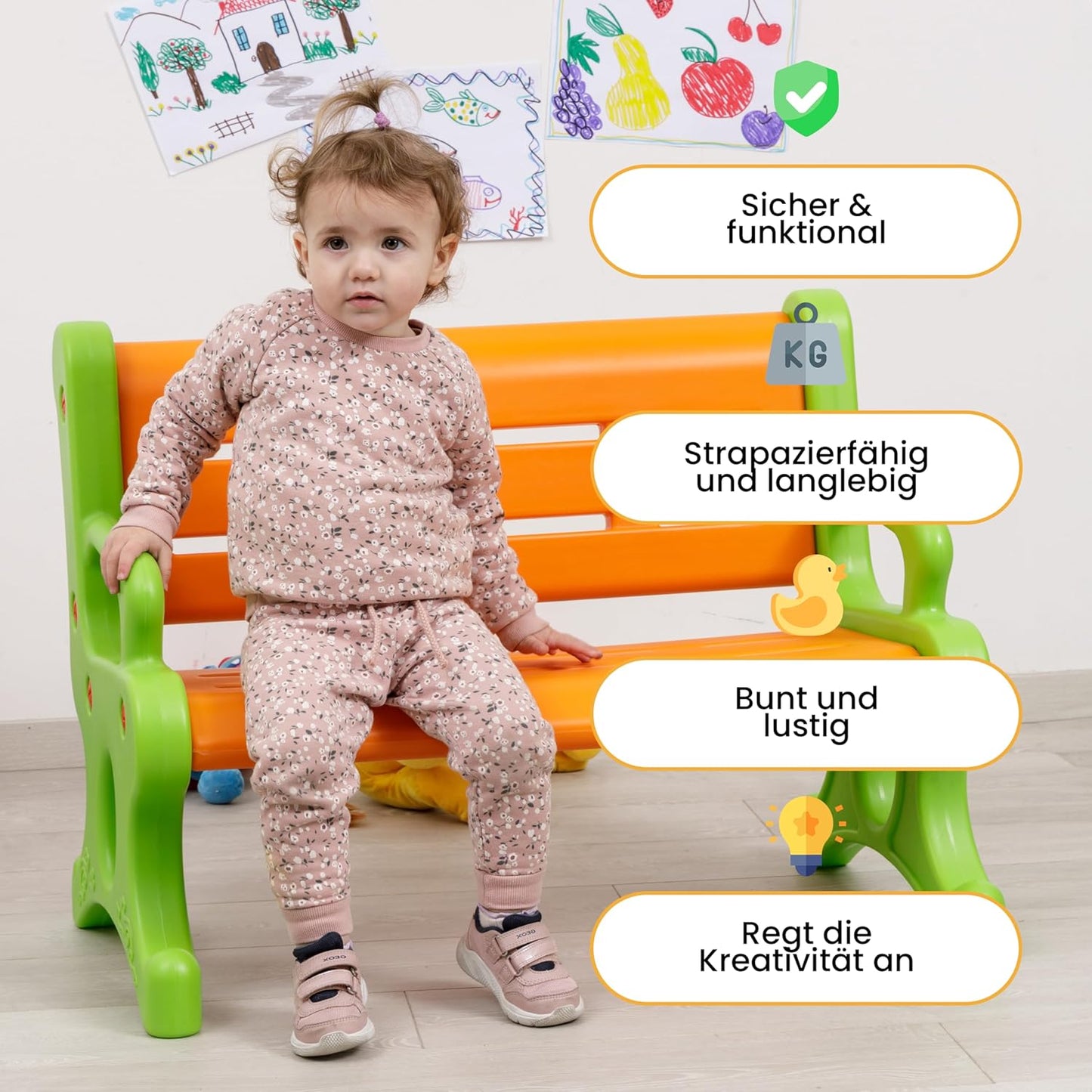 Kids Plastic Bench