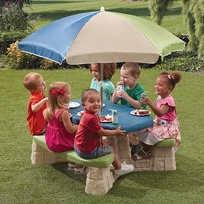 Naturally Playful® Picnic Table with Umbrella