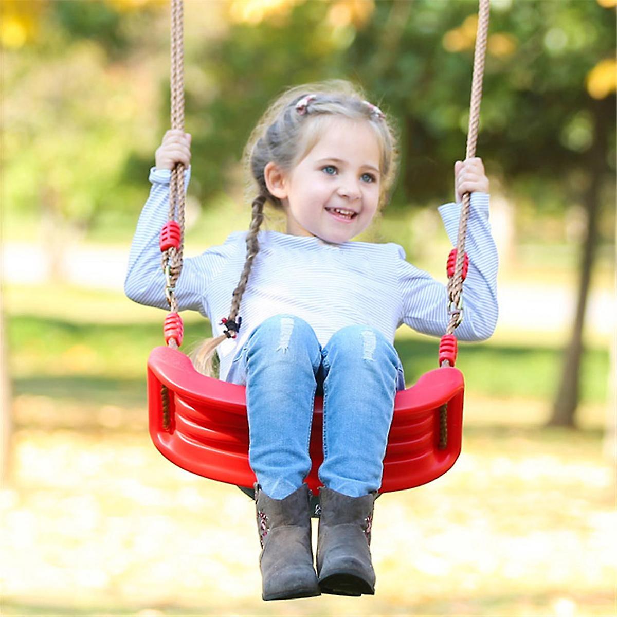 Swing Seat Board with Height Adjustable Rope