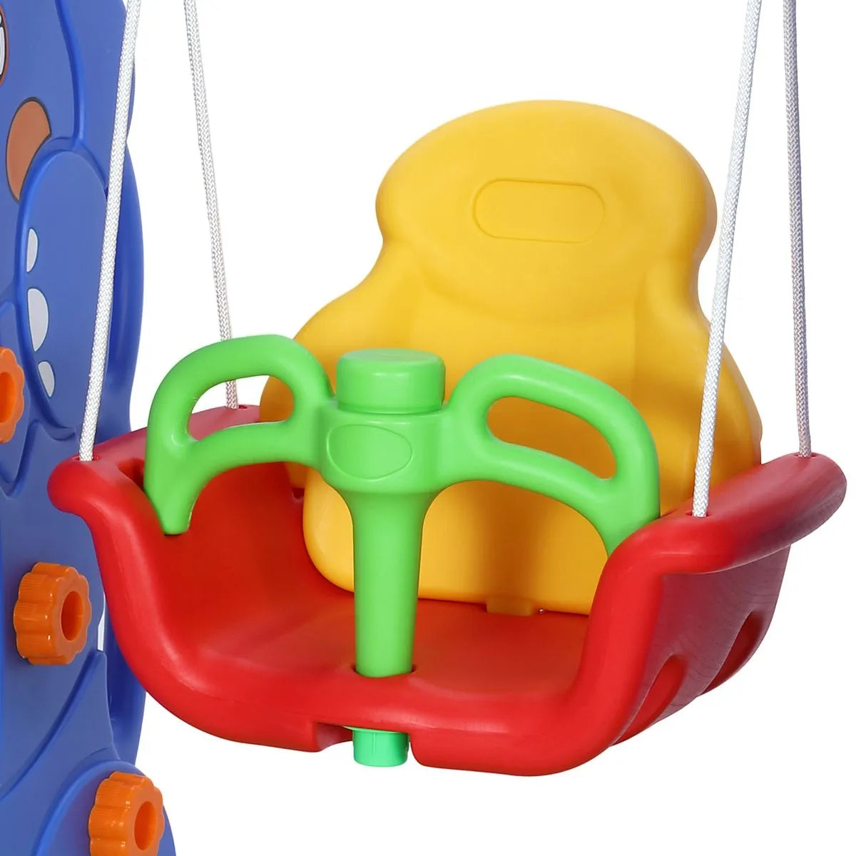 Elephant 4-in-1 Kids Slide and Swing Playset