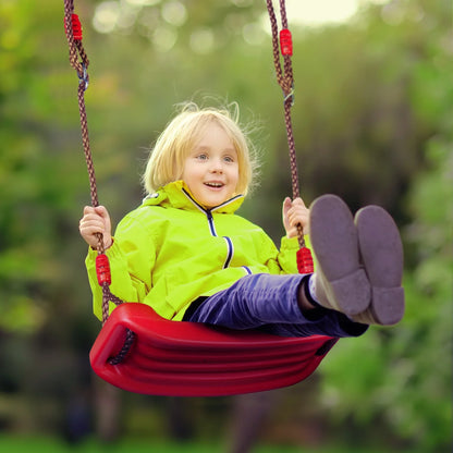 Swing Seat Board with Height Adjustable Rope