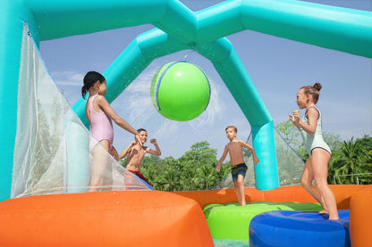 Dodge & Drench Water Park Jumper And Slider / Pool