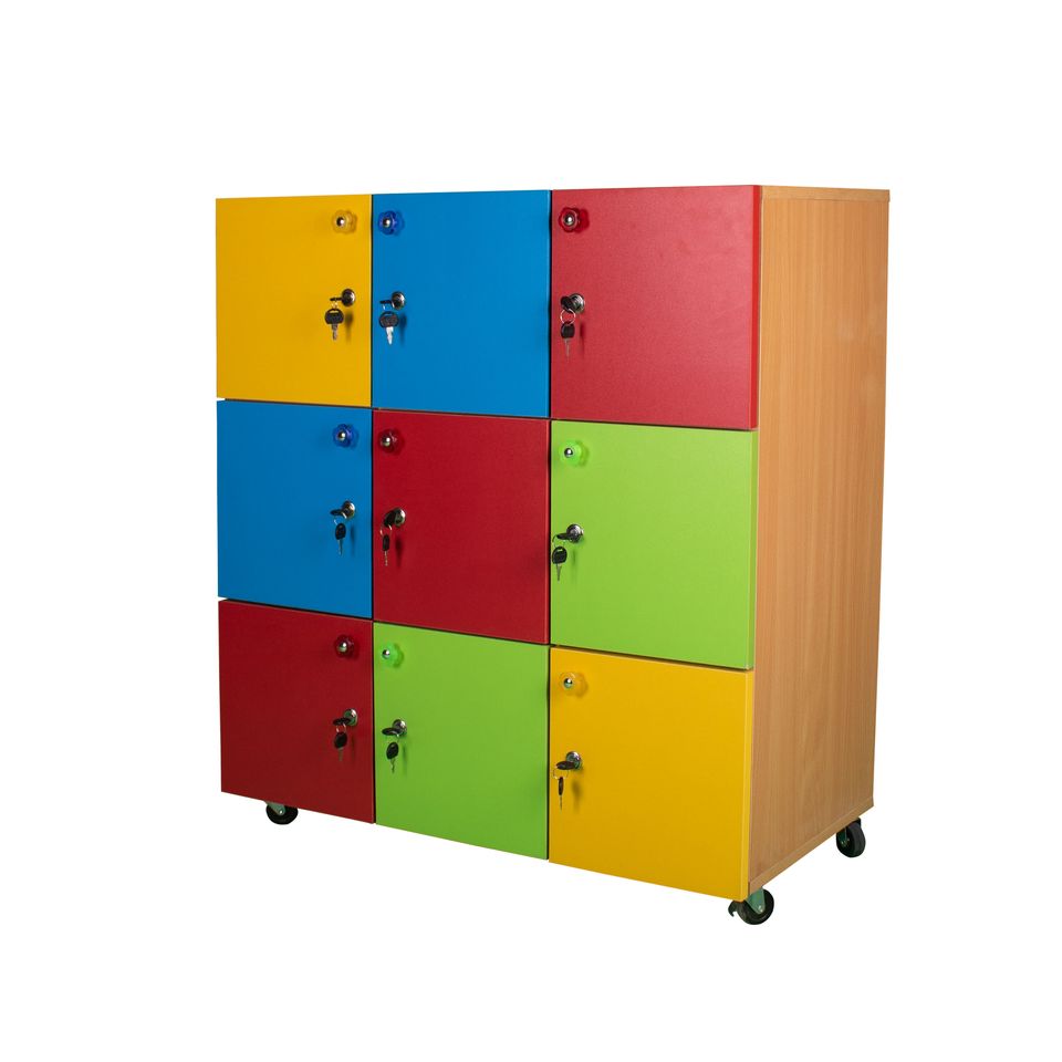 Nine Cubby Storage Locker