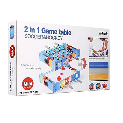 SOCCER & AIR HOCKEY 2IN1 SET GAME TABLE