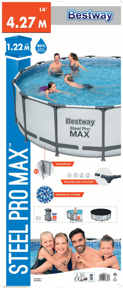 Steel Pro MAX® 15,232 Liters Round Pool 4.27m x 1.22m