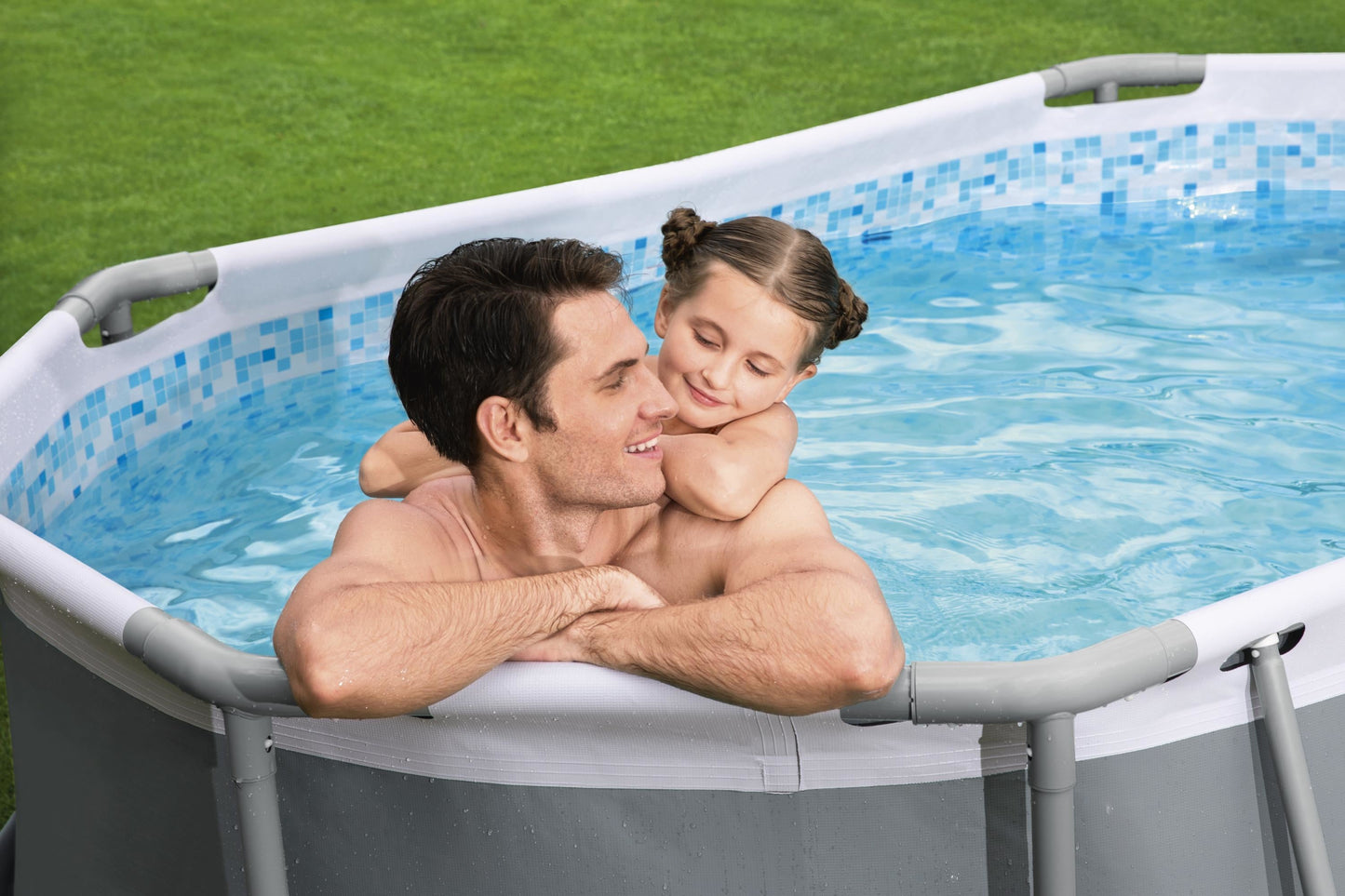 Power Steel® 3,668 Liters Oval Pool Set 3.05m x 2.00m x 84cm