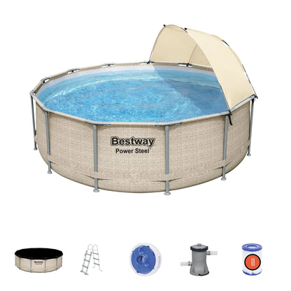 Power Steel® 11,133 Liters Round Pool Set 3.96m x 1.07m