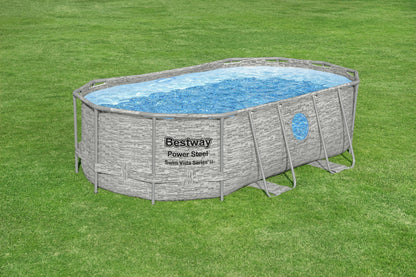 Power Steel® 7,250 Liters Swim Vista Series Oval Pool Set 4.27m x 2.50m x 1.00m