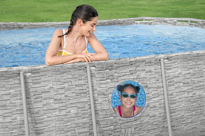Power Steel® 7,250 Liters Swim Vista Series Oval Pool Set 4.27m x 2.50m x 1.00m