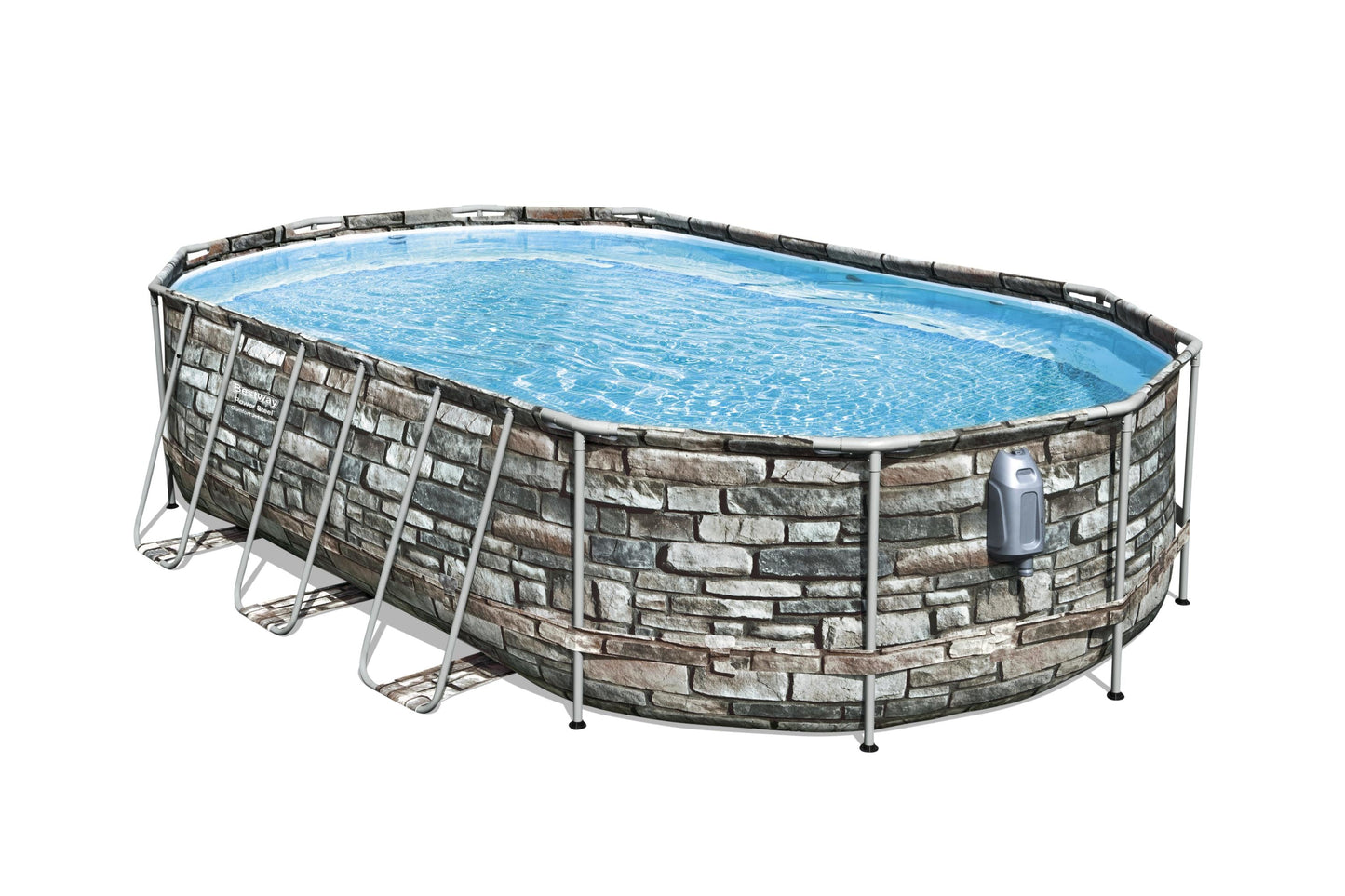 Power Steel® 20,241 Liters Comfort Jet Series Oval Pool Set 6.10m x 3.66m x 1.22m