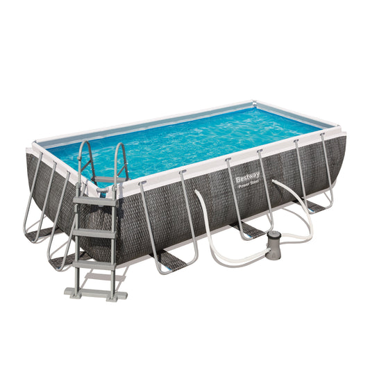 Power Steel® 6,478 Liters Rectangular Pool Set 4.04m x 2.01m x 1.00m