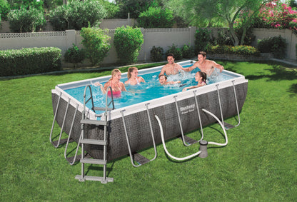 Power Steel® 6,478 Liters Rectangular Pool Set 4.04m x 2.01m x 1.00m