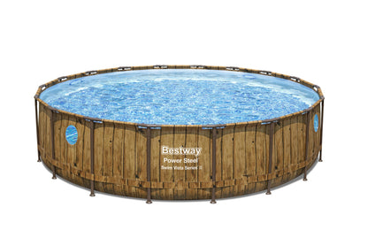Power Steel® 12,232 Liters Swim Vista Series Round Pool Set 5.49m x 1.22m