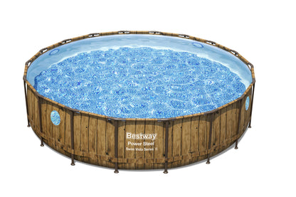 Power Steel® 12,232 Liters Swim Vista Series Round Pool Set 5.49m x 1.22m