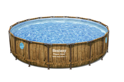 Power Steel® 12,232 Liters Swim Vista Series Round Pool Set 5.49m x 1.22m