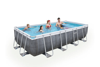 Power Steel® 14,812 Liters Rectangular Pool Set 5.49m x 2.74m x 1.22m