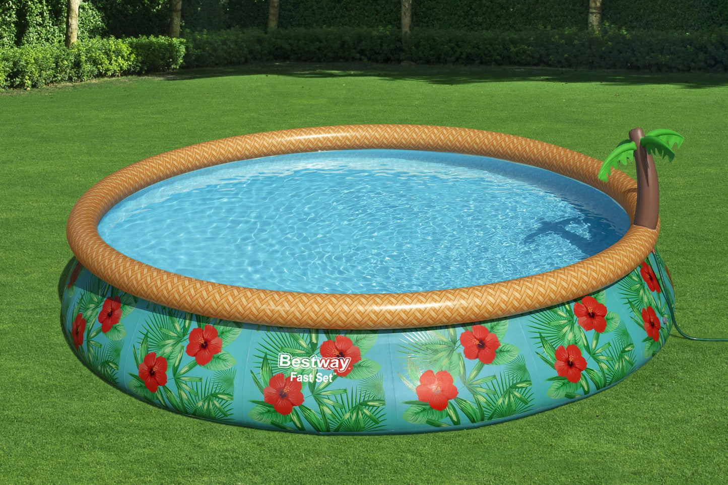 Fast Set Inflatable Pool 9,677 Liters Round Pool Set 4.57m x 84cm