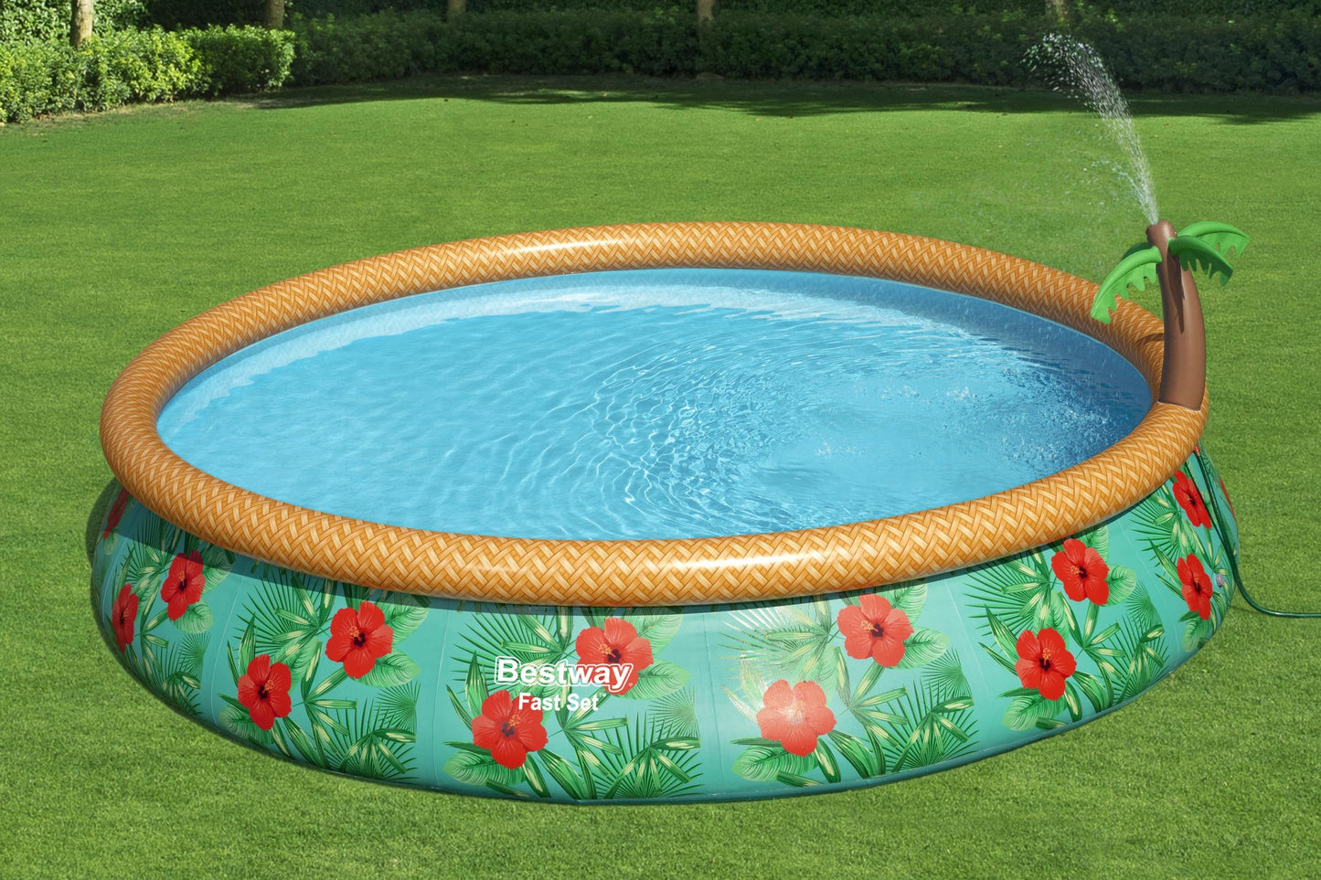 Fast Set Inflatable Pool 9,677 Liters Round Pool Set 4.57m x 84cm