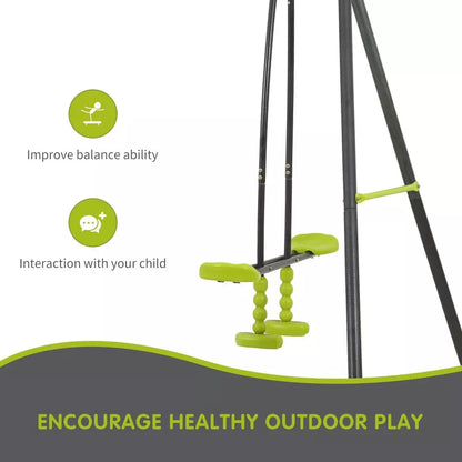 Double Swing Set with Glider