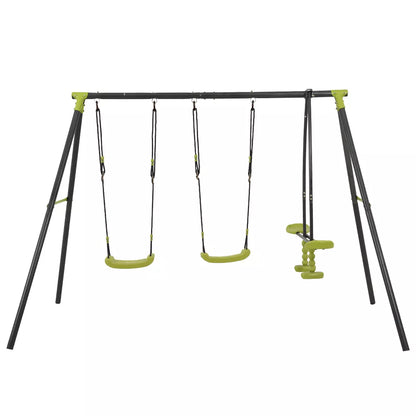 Double Swing Set with Glider