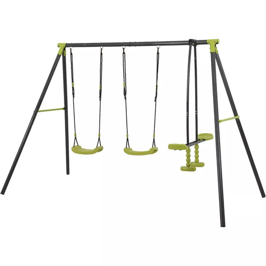 Double Swing Set with Glider