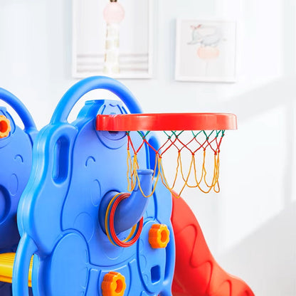 Elephant Slide Set with Basketball & Hoops