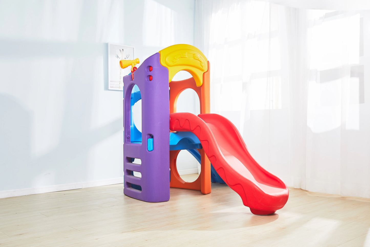 House Slide With Tunnel and Climber