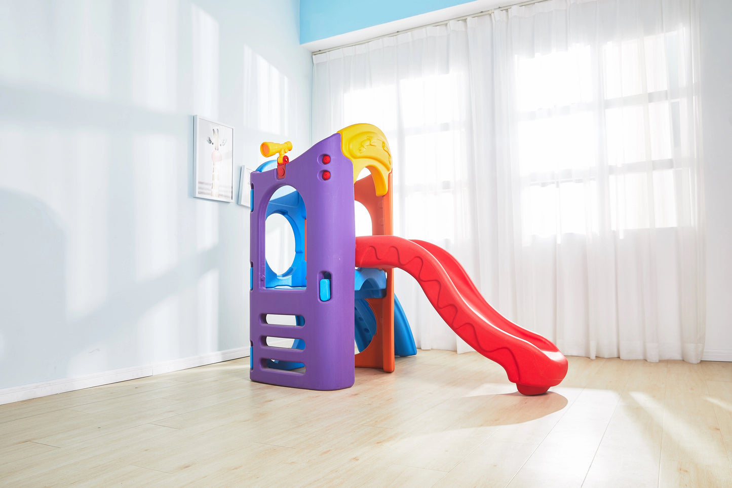 House Slide With Tunnel and Climber