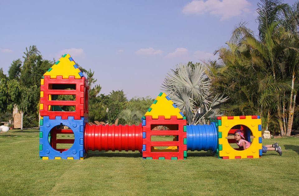 Tunnel and Cubic House Playset