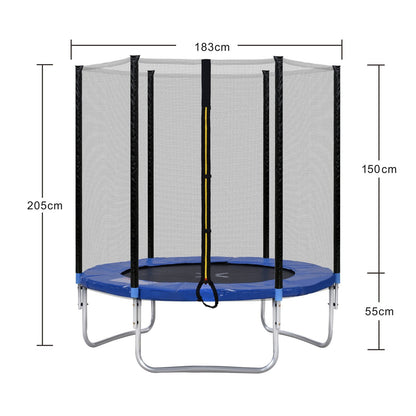 8FT Trampoline with Safety Enclosure Net