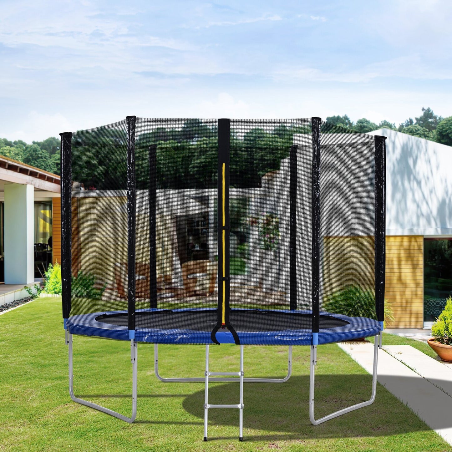 10FT Trampoline with Safety Enclosure Net