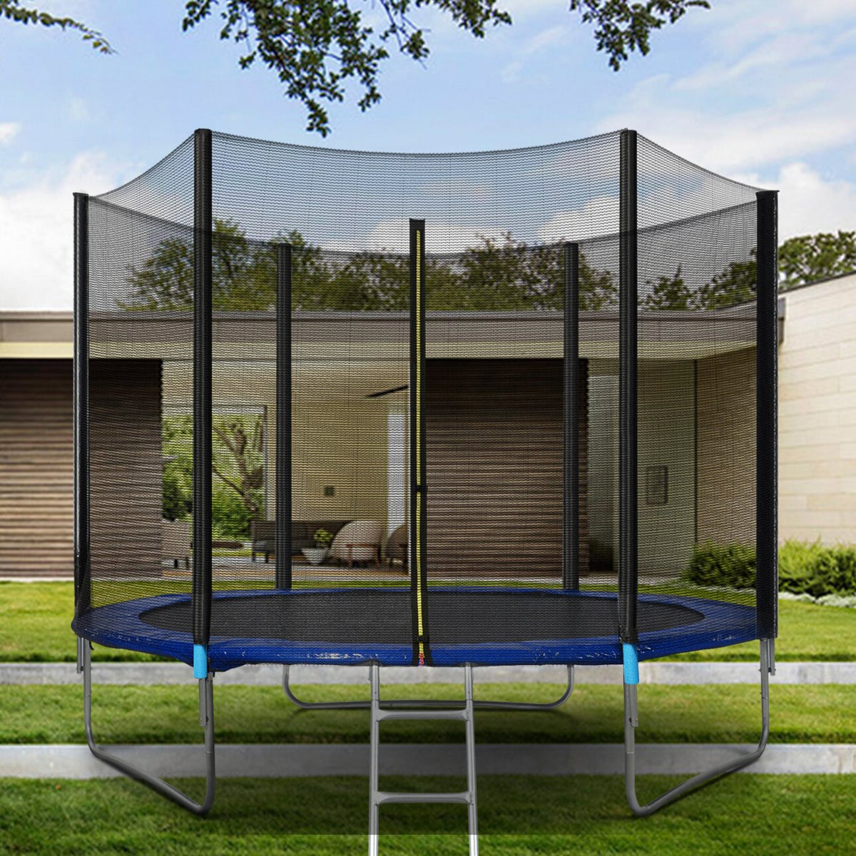 12FT Trampoline with Safety Enclosure Net