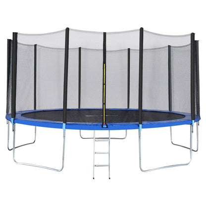 14FT Trampoline with Safety Enclosure Net