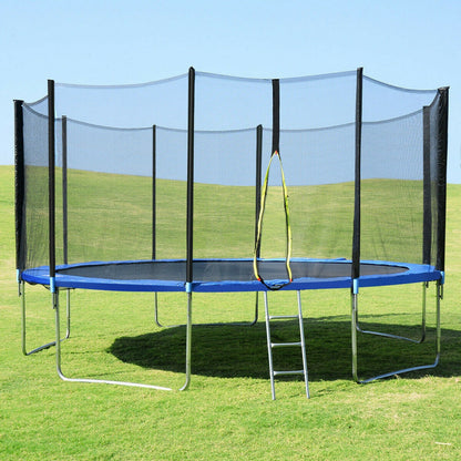 14FT Trampoline with Safety Enclosure Net
