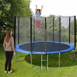 14FT Trampoline with Safety Enclosure Net