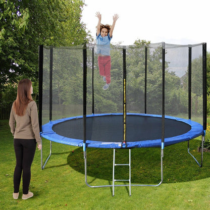 14FT Trampoline with Safety Enclosure Net