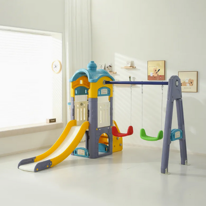 Kids Playground with Swings and Slide