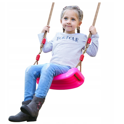 Swing Seat Board with Height Adjustable Rope