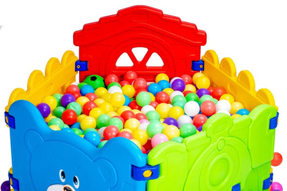 Bear and Train Ball Pit Playpen